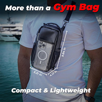 Sac de sport unisexe magnétique étanche pour bouteille d'eau, sac banane de gym, sac à bandoulière, sac à main, organisateur portable – Meilleure vente