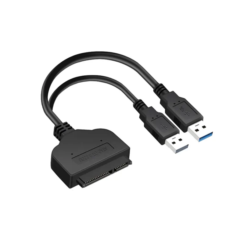 Nhà Sản Xuất Adapter Cáp USB3.0 Dễ Dàng Ổ Đĩa 1 Trong 2 Giao Diện Máy Tính Cáp Dữ Liệu SATA Để 2 USB 3.0 SATA Cáp