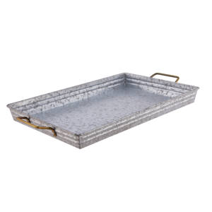 Plateau de service en fer et Zinc galvanisé, pour le service du métal, fabriqué en inde, meilleure vente, nouvelle collection - Product Image 6