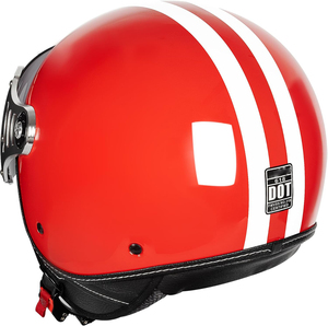 Caschi Moto 3/4 Retrò Open Face <span class=keywords><strong>per</strong></span> <span class=keywords><strong>Vespa</strong></span> e Scooter con Visiera Trasparente <span class=keywords><strong>per</strong></span> Uomini e Donne - Approvati DOT - Product Image 3