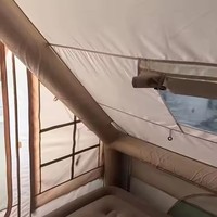 Tente de camping extérieure de 17,2 pouces avec une chambre, structure gonflable, cloison d'air en tissu Oxford, en promotion