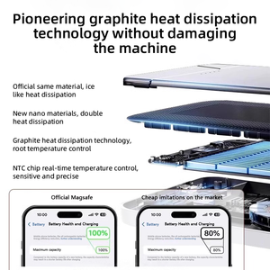 Mới từ sạc không dây điện thoại di động ngân hàng điện Type-C 15W sạc nhanh hợp kim nhôm siêu mỏng thiết kế-xách tay công suất lớn - Product Image 6