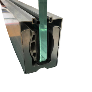 Zd Hek Balkon Reling Balustrade Vlakke Plaat Aluminium Glas U Kanaal - Product Image 1