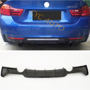 Nuevo Difusor de Parachoques Trasero Cromado+Negro+Plateado CYC-AUTO F32/F36, Escape Simple/Doble, Estilo MP, Serie 4 Coupé 440i/430i, 100% Compatible - Product Image 4