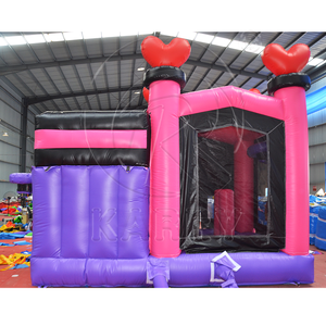 Castillo Inflable de PVC Rosa Mico y Casa de Brinco para Niños, Temática de Princesas, Bodas y Cumpleaños, para 5-10 Niños, Capacidad de 300-500 kg - Product Image 5