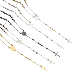 Collane da Donna all'Ingrosso con Croce in Acciaio Inossidabile, Gioielli Religiosi Vintage di <span class=keywords><strong>San</strong></span> Benedetto per Sacerdoti Cristiani Cattolici - Product Image 1