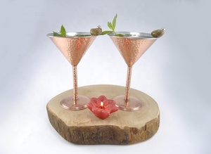 Martini Handmade <b>Copper</b> Mug New Design Handmade Cocktail Goblet Luxury Tabletop Ware Serving <b>Cup</b> - Product Image 3