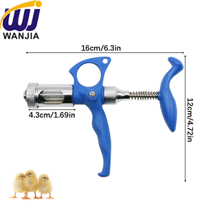 Jeringa de Inyección de Doble Aguja WANJIA, Inyector de Vacunación Continua, Jeringa de Vacuna Automática para Uso <span class=keywords><strong>en</strong></span> Pollos - Product Image 1