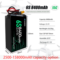Qiqi haute performance, batterie lithium-ion légère de 8400mAh 13500mAh, adaptée aux vélos électriques et aux drones