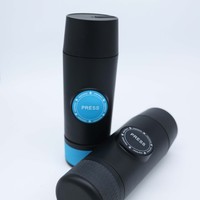 Machine à café portable électrique en plastique, entièrement automatique, double usage, pour l'extérieur, compatible avec les capsules italiennes