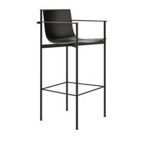 Europe du nord cadre Style moderne haute selle chaise de bar en cuir irrégulière métal ménage comptoir chaise Bar île chaise tabouret