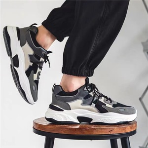 Trendy heren zomerloopschoenen, Hong Kong stijl, mesh bovenwerk, veterschoenen, modieus, veelzijdig, antislip. - Product Image 2