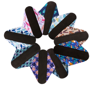 Protège le matelas Coussinets réutilisables Recyclables Physiologiques Coussinets menstruels réutilisables Coton biologique Coussinets réutilisables naturels pour femmes - Product Image 3