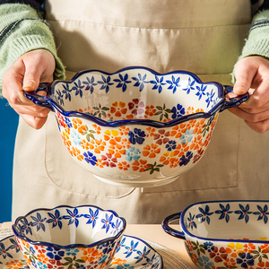 Poland sứ Bộ đồ ăn Đặt bát súp với xử lý Baking tấm gốm Bộ đồ ăn thiết lập - Product Image 3