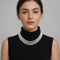 Chaîne de perles baroques naturelles d'eau douce de qualité AAAA/AAA/AA, 5-6 mm, lustre double face, blanc, haute brillance, pour la fabrication de bijoux, vente en gros