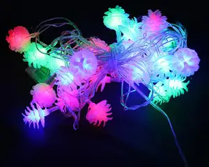Günstige preis 5meter RGB LED Weihnachten schneeflocke string lichter indoor multicolor dekorative led string lichter