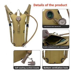 Custom Quick Release Insulated 3L Hydration Backpack Oxford <b>EVA</b> Material Waterproof for Hiking Climbing Travel Outdoor Sports - Product Image 2