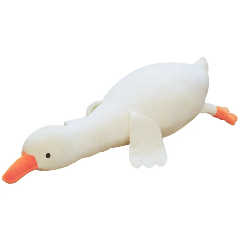 Amazon New Baby Sleeping big white soft goose plush toy Pillow Gift