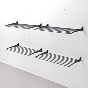 Tendedero de Ropa de Aluminio y Acero Negro con Capacidad para 60 Prendas, para Pared y Balcón - Product Image 6