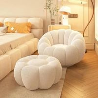 Canapé électrique et fauteuil inclinable design moderne en velours, pieds métalliques pivotants, pliable, mobilier de chambre
