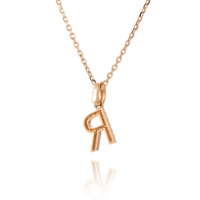 Pendentif personnalisé multi-lettres en or massif 18 carats avec diamant de laboratoire, idéal pour homme et femme, cadeau de fête