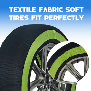 Chaînes à <span class=keywords><strong>neige</strong></span> de haute qualité à couverture intégrale pour pneus de voiture, en tissu, installation facile, pour <span class=keywords><strong>SUV</strong></span> et MPV, état neuf - Product Image 5