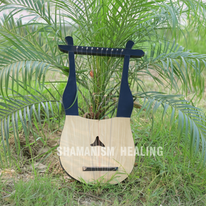 Harpe lyre en bois |   Harpe à cordes portable de petite taille, instrument de musique - Product Image 1