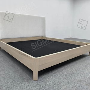 Cama doble de madera maciza superventas precio directo de fábrica almacenamiento ecológico cama <span class=keywords><strong>marital</strong></span> para dormitorio principal - Product Image 1
