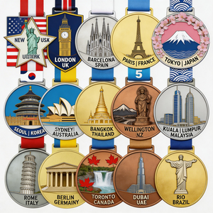 Medalla de Recuerdo Personalizada Ecológica de Malasia y Singapur, Grabada con Láser 3D, Metal, Monumento del Sudeste Asiático, Medallón Conmemorativo UV - Product Image 3