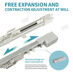 2025 ensemble de rails télescopiques pour usage intérieur Smart Tuya Wifi moteur de rideau électrique avec Mini Kit de rideau ouvre bricolage Installation - Product Image 6