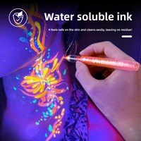 Marqueurs acryliques lumineux écologiques, sans danger pour la peau, stylos de graffiti qui brillent dans le noir, ensemble de tableaux blancs fluorescents pour enfants et étudiants