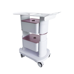 Nouvelle chariot de salon multifonctionnel moderne à double tiroir et 4 roues, chariot mobile pour instruments de beauté, rotation à 360 degrés, pour hôtel et restauration - Product Image 2