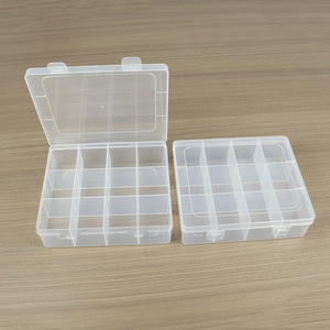 Transparent Plastic Storage <b>Box</b> 12 Compartment Rectangular For Jewelry Parts Fishing Gear Hardware Tools <b>Sewing</b> Kit - Product Image 1