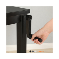 Ada moderne bureau intelligent travail manuel hauteur réglable grand ordinateur de jeu de bureau assis sur pied bureau avec manivelle