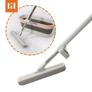 HOLAMOPA 10s Vadrouille PVA à séchage rapide Seau perforé Télescopique Pliable Silicone Rectangle Manuel Vadrouille Magique Ménage Nettoyage - Product Image 1