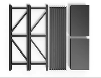 Morgie Steel 3-Tie Heavy Duty Industrial Storage Rack avec étagères utilitaires réglables Factory in Metal