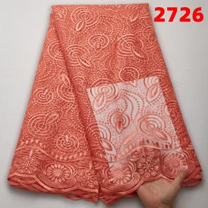 Tissu africain en dentelle maille française pour <span class=keywords><strong>robe</strong></span> <span class=keywords><strong>de</strong></span> soirée, fournitures <span class=keywords><strong>de</strong></span> mariage, bon marché, collection 2726 - Product Image 5