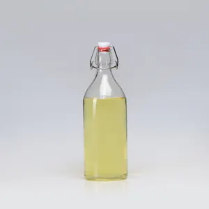 Hot Selling 250ml 500ml 750ml 1000ml Transparent Drinking Glass Bottle With Swing