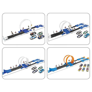 Nouvelle fente bricolage assembler vitesse course piste 360 degrés boucles fente jouets éjection <span class=keywords><strong>voiture</strong></span> catapulte jouet - Product Image 5