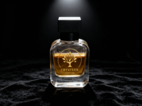 Botol Serum Perawatan Kulit Mini Bentuk Parfum 30ML Kaca Amber Transparan dengan Tutup Sekrup, Penjualan Langsung Pabrik