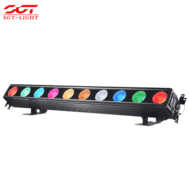 10x40W RGBW LED Pixel Bar Stage Light with DMX512 RDM Linear Wash Effects for DJ Club Concert Wedding Event Projects Supply
