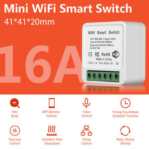 {Manufacturer}Tuya Wifi Smart Home Automation 16A Interrupteur Disjoncteur Télécommande Contrôle Vocal Alexa - Product Image 2