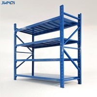 Étagères sur mesure Système d'étagères étagères de rangement en métal pour travaux légers étagères de rangement sans boulon à 4 niveaux avec revêtement en poudre unités à vendre