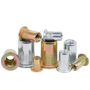 Bibo Yaente Factory Flat Head/countersunk Large/small Vertical Knurled M3-m12 304 Stainless Steel Blind Hole <b>Rivet</b> <b>Nut</b> Yaente - Product Image 1