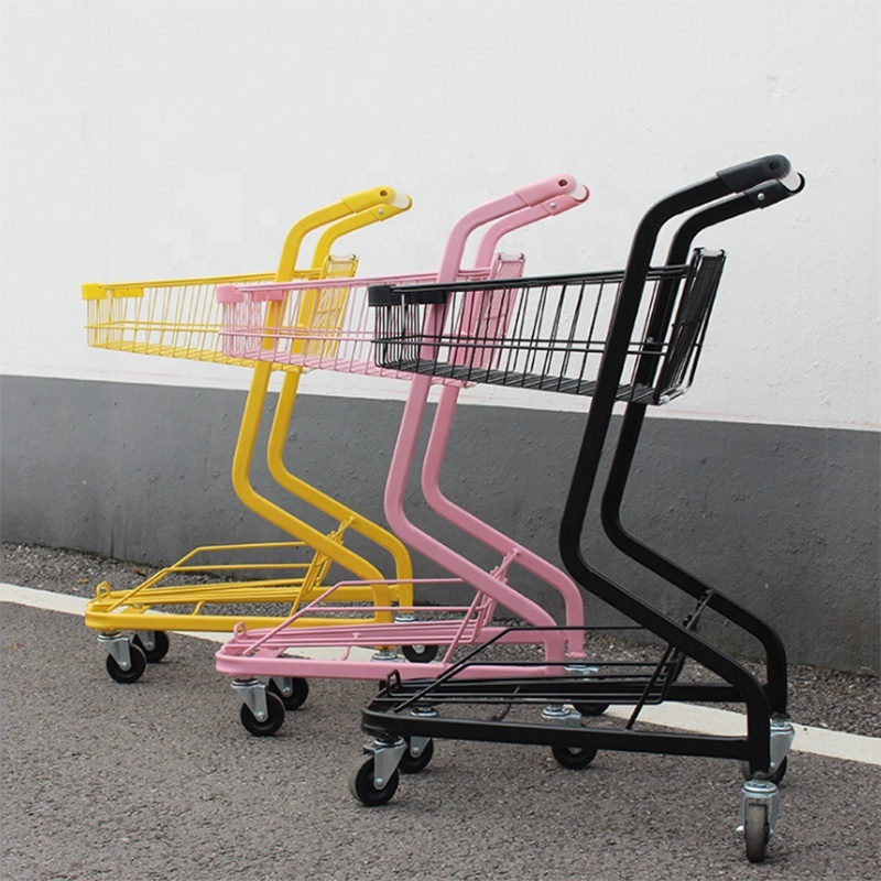 Manufacturer 2 tier Supermarket Grocery Trundler