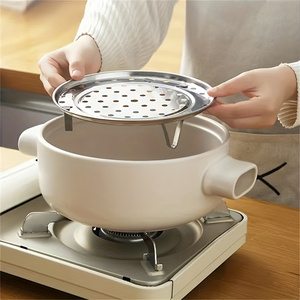 Rejilla Multifuncional de Acero Inoxidable para <span class=keywords><strong>Vaporera</strong></span>, Bandeja Redonda para Cocinar al Vapor, Accesorio para Ollas de Cocina - Product Image 3