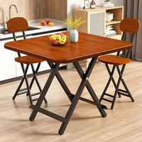 Ensemble de table et chaises pliantes modernes, gain de place, bois de qualité E1, cuisine, appartements, salle à manger