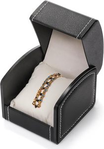 Factory Price Wholesale Dustproof Durable Eco-Friendly Suede Lining 1 Slot <b>Watch</b> Storage Display <b>Case</b> with Custom Logo - Product Image 5