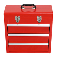 Mini armoire à outils de bureau en acier à 2/3 tiroirs, armoire de rangement en métal laminé à froid verrouillable pour modèles réduits, jouets et pièces de quincaillerie