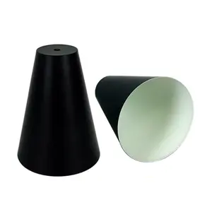 Abat-jour de table en forme de cône de fer